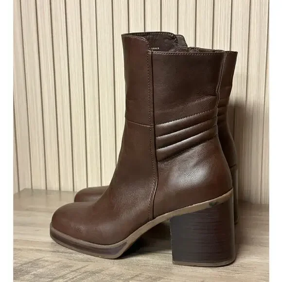 Korks by Kork-Ease Moergan Brown Block Heel Boots Women’s Size 9.5M - Picture 11 of 12